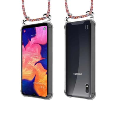 Samsung Galaxy A10 / M10 Deksel med Halskjede (rød)