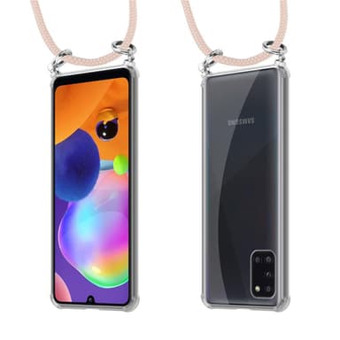 Samsung Galaxy A31 Deksel med Halskjede (rosa)