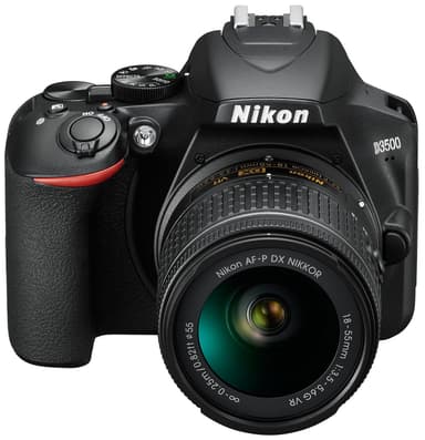 Nikon D3500 digitalkamera + AF-P DX Nikkor 18–55 mm zoomobjektiv
