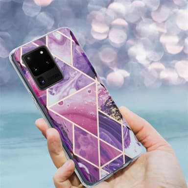 Samsung Galaxy S20 ULTRA lommebokdeksel etui (lilla)