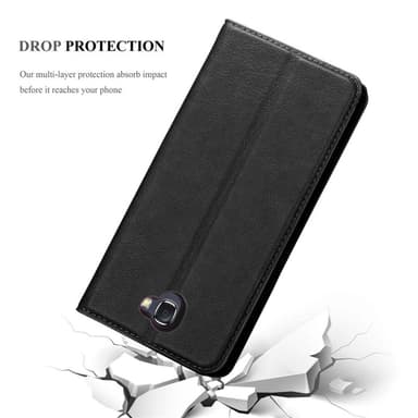 lommebokdeksel Samsung Galaxy NOTE 2 case (svart)