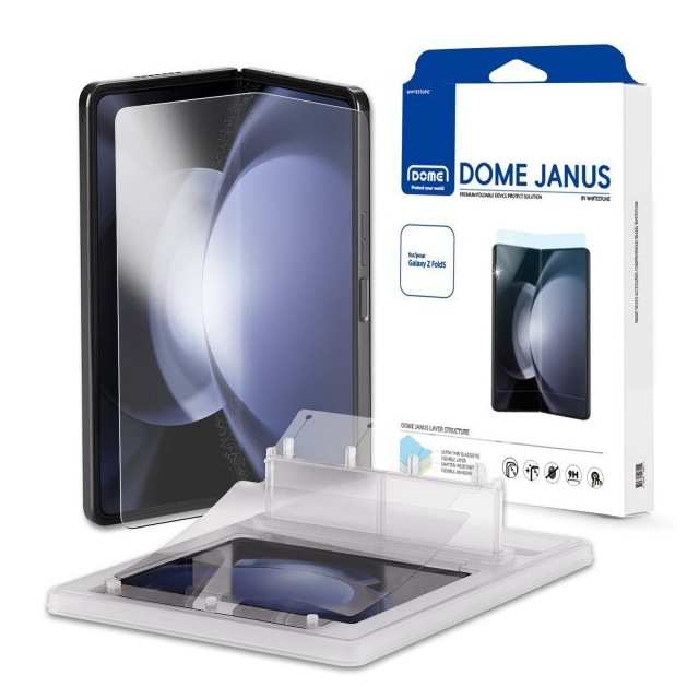 Whitestone Dome Samsung Galaxy Z Fold 5 Skjermbeskytter Dome Janus Ultra Thin Glass