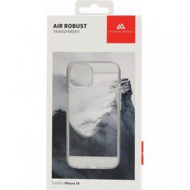 Black Rock iPhone 14 Deksel Air Robust Case Transparent