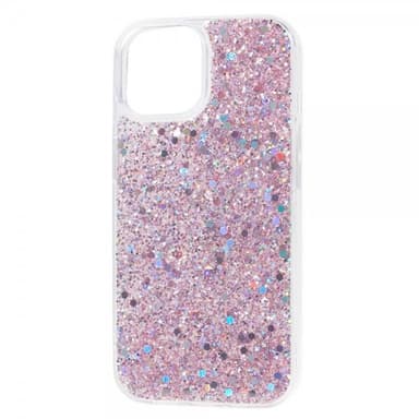 Nordic Covers iPhone 15 Deksel Sparkle Series Blossom Pink