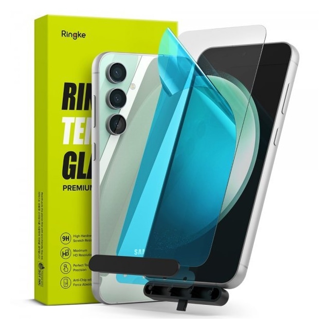 Ringke Samsung Galaxy S23 FE Skjermbeskytter Tempered Glass Installation Jig 2-pakning