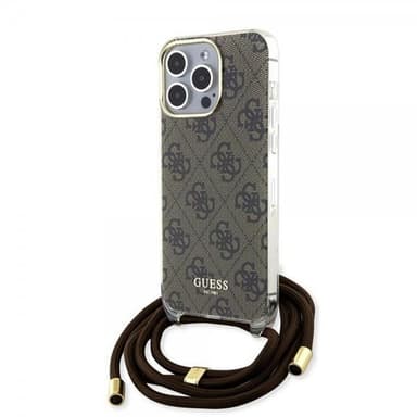 Guess iPhone 15 Pro Max Deksel Crossbody Cord Brun