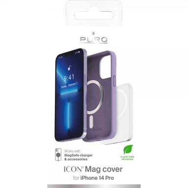 Puro iPhone 14 Pro Deksel ICON Mag Lavendel