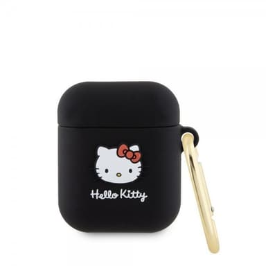 Hello Kitty AirPods 1/2 Deksel Liquid Silicone Svart