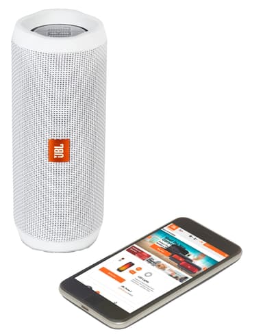 JBL Flip 4 trådløs høyttaler (hvit)