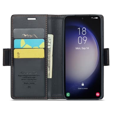 CASEME Lommebok-deksel Samsung Galaxy S24 - Svart