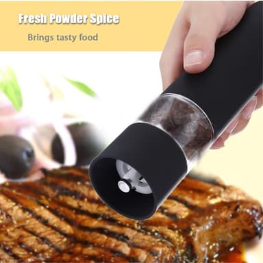 Automatisk salt- og pepperkvern Elektrisk urtepepper krydderkvern