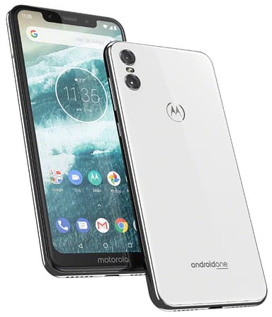 Motorola One smarttelefon (hvit)