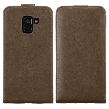 Samsung Galaxy A8 2018 deksel flip cover (brun)