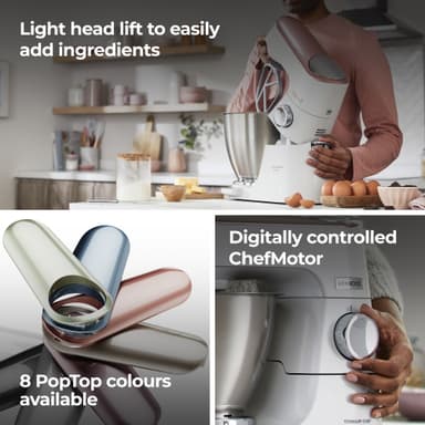Kenwood Titanium Chef Baker XL kjøkkenmaskin KVL65.001WH (hvit)