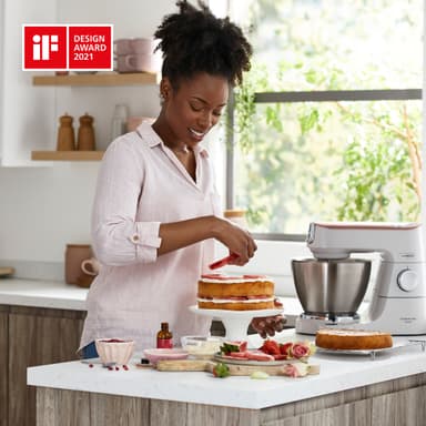 Kenwood Titanium Chef Baker kjøkkenmaskin KVC65.001WH (hvit)