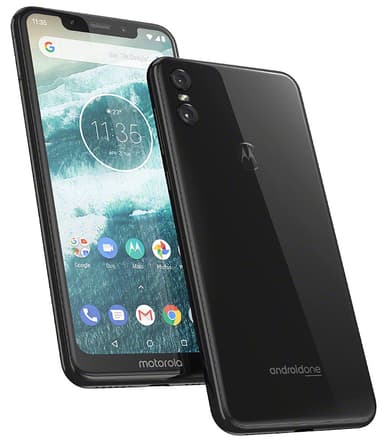 Motorola One smarttelefon (sort)