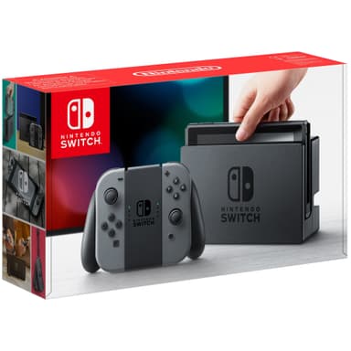 Nintendo Switch spillkonsoll + grå Joy-Con