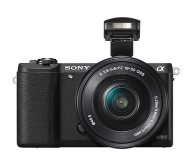 Sony Alpha A5100 systemkamera + 16-50 mm objektiv (sort)