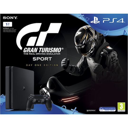 Barmhjertige samtale Hjælp PlayStation 4 Slim 1 TB m/GT Sport Day One edition - Elkjøp