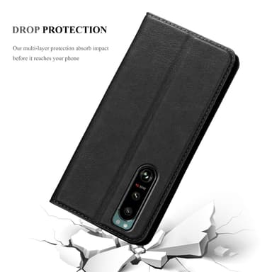 lommebokdeksel Sony Xperia 5 III case (svart)