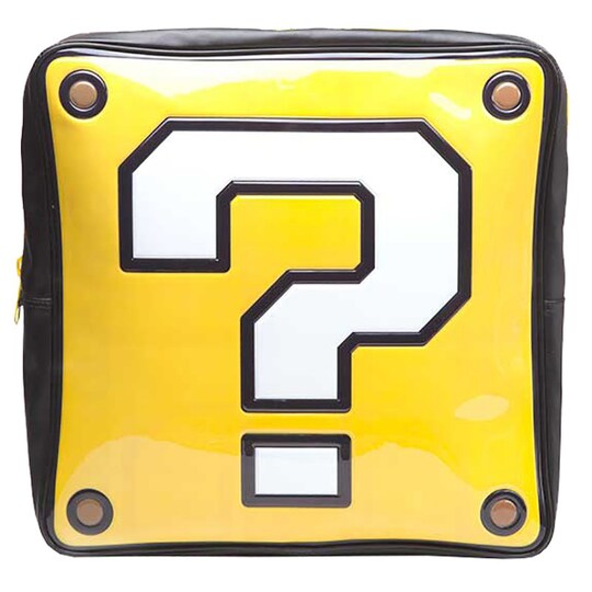 Nintendo Mario spørsmålstegn boksformet ryggsekk