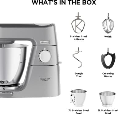 Kenwood Titanium Chef Baker XL kjøkkenmaskin KVL85.004SI