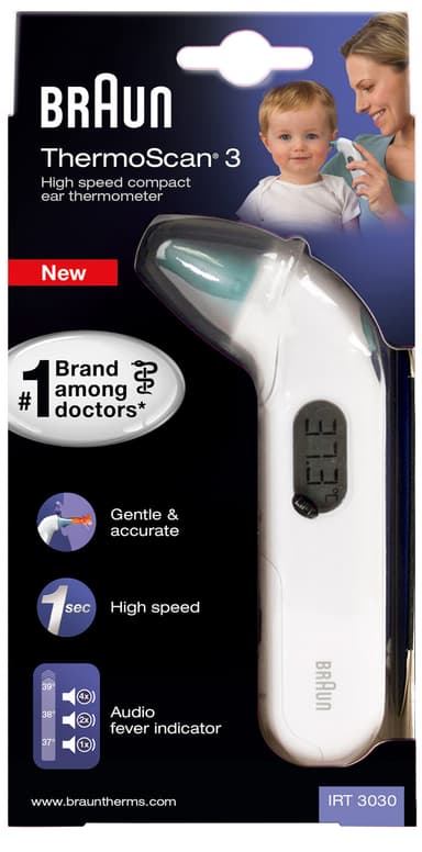 Braun øretermometer IRT3030WE