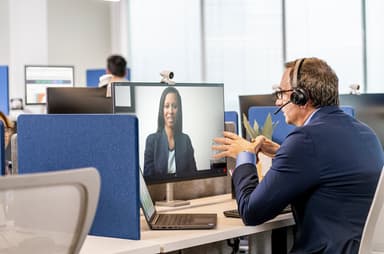 HP Poly Voyager 4320 MS Teams headset USB-A kabel med ladestativ