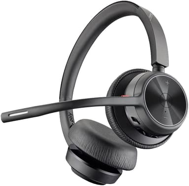 HP Poly Voyager 4320 UC headset USB-A med ladestativ