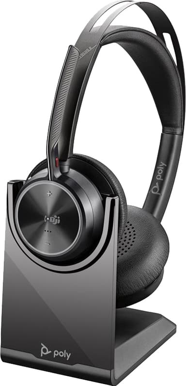 HP Poly Voyager Focus 2 MS Teams headset USB-A med ladestativ