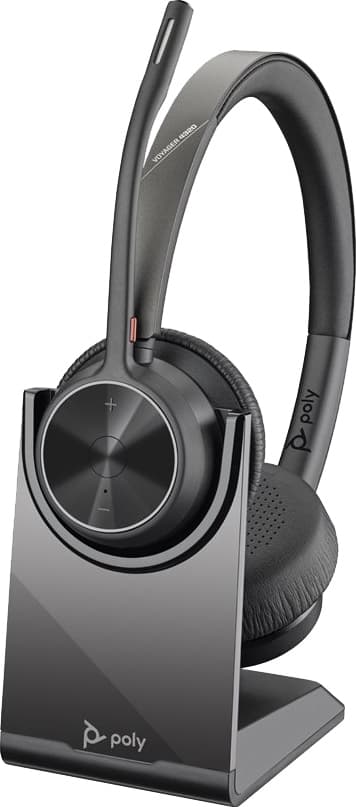 HP Poly Voyager 4320 UC headset USB-A med ladestativ