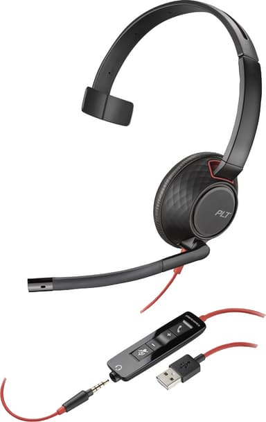 HP Poly Blackwire 5210 headsett USB-A