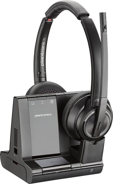 HP Poly Savi 8220-M headsett med base