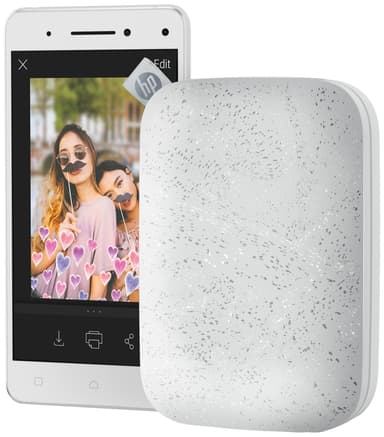 HP Sprocket 200 fotoskriver for mobil (Luna perlehvit)