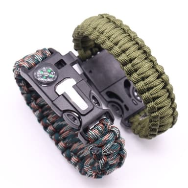 Overlevelsesarmbånd Survival Emergency Armbånd - Blå kamuflasje