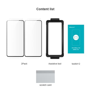 Nillkin til Samsung Galaxy S24 Full Glue PMMA Fullskjermbeskytter 2-pakke