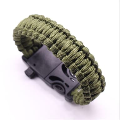 Overlevelsesarmbånd Survival Emergency Armbånd - Army Green