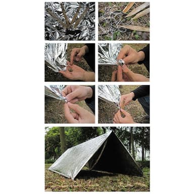 nødteppe Survival Rescue Førstehjelpsfolie Termisk teppe 130x210cm