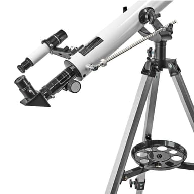 Nedis Teleskop | Blenderåpning: 50 mm | Brennvidde: 600 mm | Finderscope: 5 x 24 | Maksimal arbeidshøyde: 125 cm | Tripod | Hvit / Sort