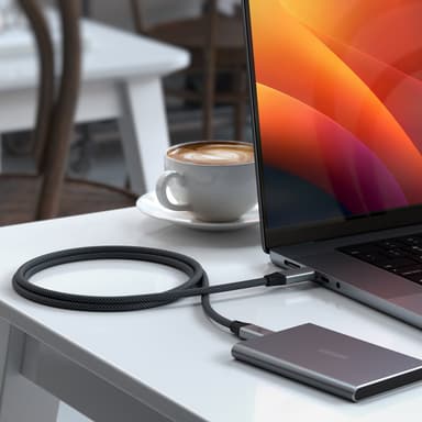 Satechi USB-C 4 kabel 1,2 m (sort)