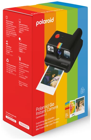 Polaroid Go Gen 2 analog kamera startsett (sort)