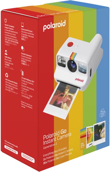 Polaroid Go Gen 2 analog kamera startsett (hvit)