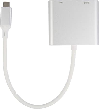 Sandstrøm 3-i-1 USB-C hub