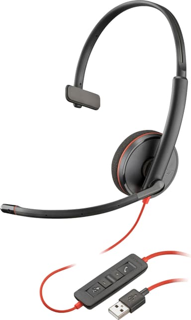 HP Poly Blackwire 3210 headset USB-A