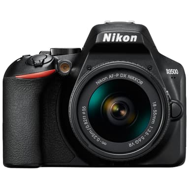 Nikon D3500 digitalkamera + AF-P DX Nikkor 18–55 mm zoomobjektiv