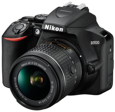 Nikon D3500 digitalkamera + AF-P DX Nikkor 18–55 mm zoomobjektiv