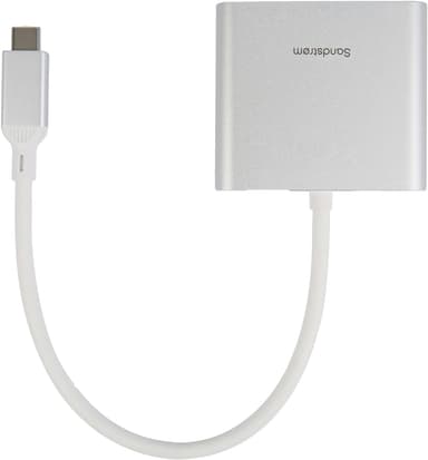 Sandstrøm 3-i-1 USB-C hub