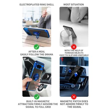 For Pixel 8-deksel Fingerring TPU