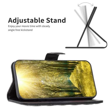 BINFEN Lommebok-deksel Motorola Moto G14 4G - Svart