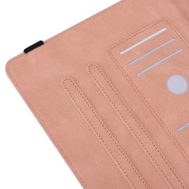 Apple iPad 10.9 2022 Sammenleggbart Veske Kortholder Sommerfugl - Rosa